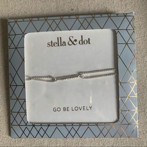 NIB Stella & Dot Silver Pulley Bracelet